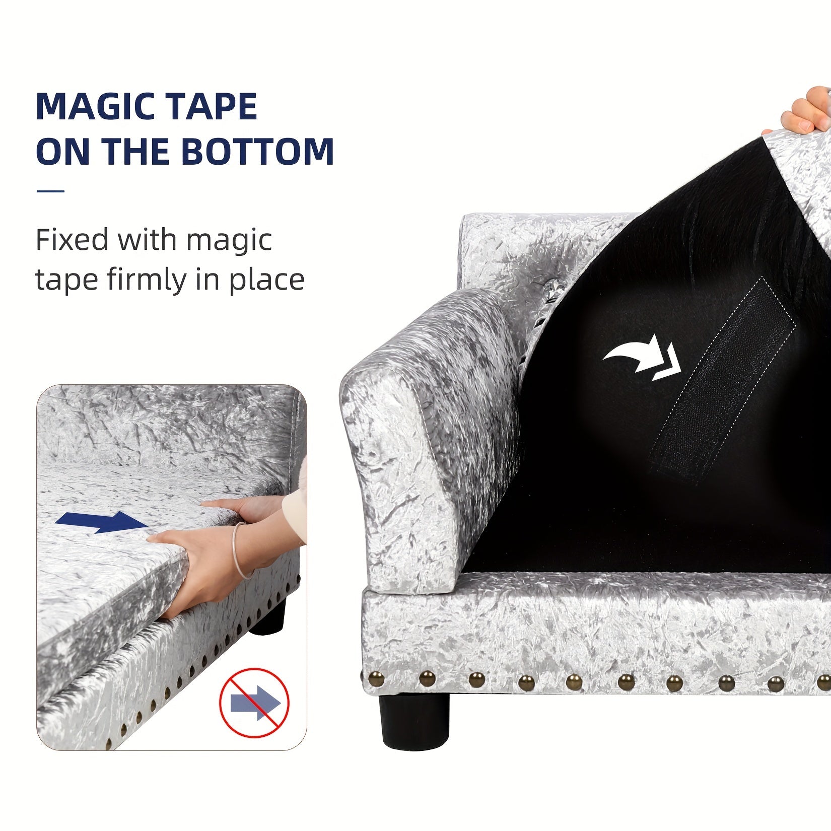 Schlafsofa für Haustiere: Deluxe-Hundecouch, holländisches Schlafsofa mit Samtpolsterung